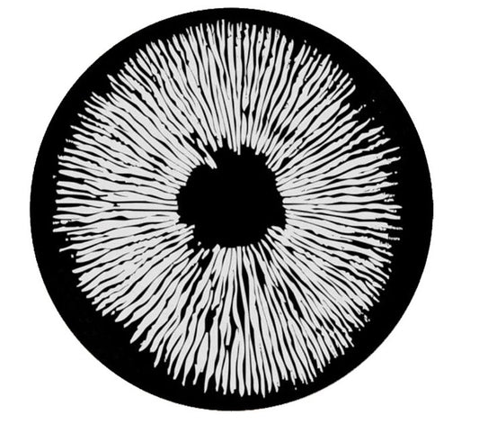 Ink Swirl Round Hand Tufted Rug
