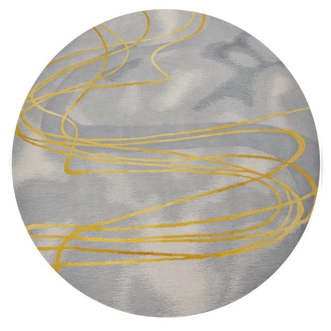 Bauhaus Gold Hand Tufted Rug