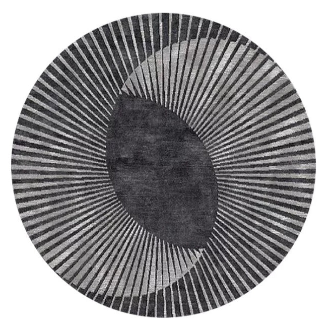 Moonlit Round Hand Tufted Rug