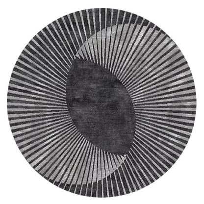 Moonlit Round Hand Tufted Rug