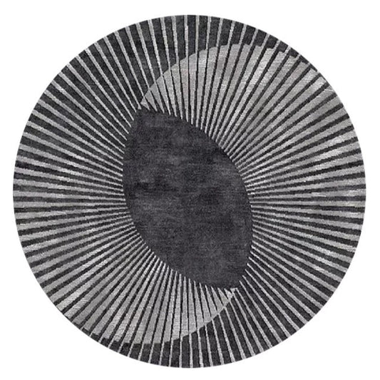Moonlit Round Hand Tufted Rug