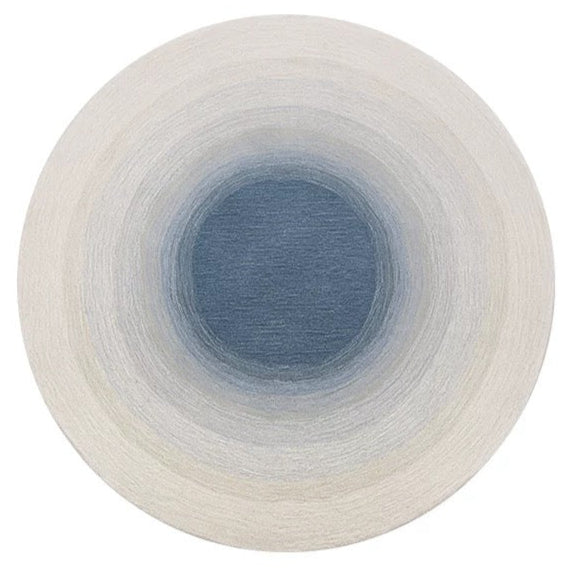 Bleu Blanc Hand Tufted Rug