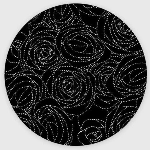 Midnight Petals Hand Tufted Rug