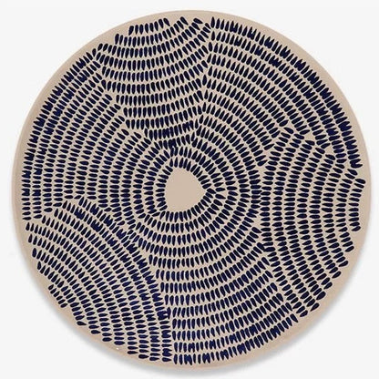 Marine Pixel Hand Tufted Rug