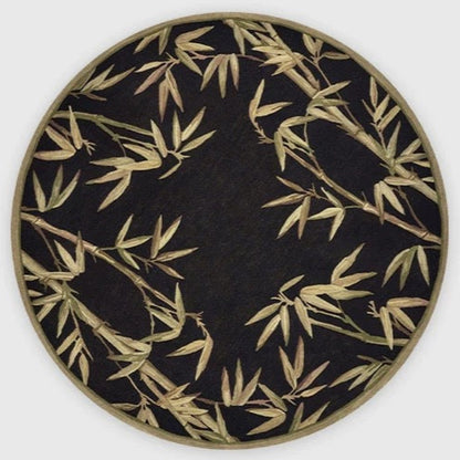 Black Bamboo Hand Tufted Rug