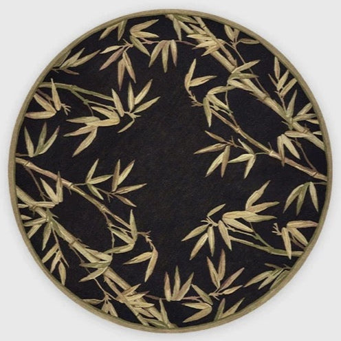 Black Bamboo Hand Tufted Rug