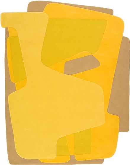 Beige Ripple Hand Tufted Rug