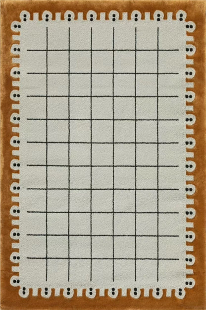 Hazel Gridline Hand Tufted Rug