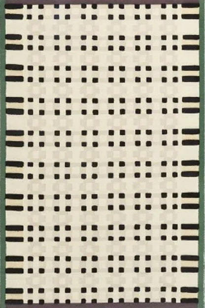 Emerald Polka Noir Hand Tufted Rug