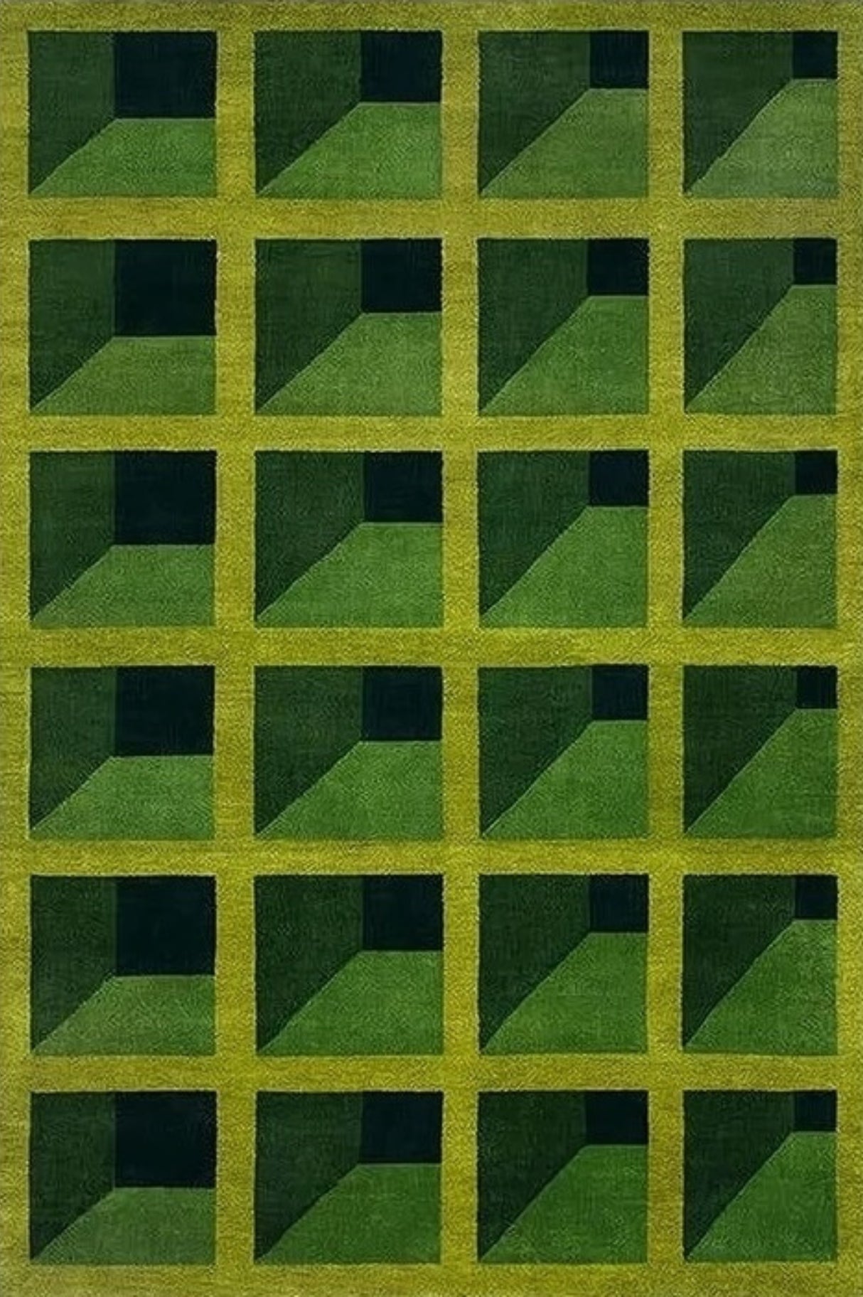 Emerald Illusion Hand Tufted Rug