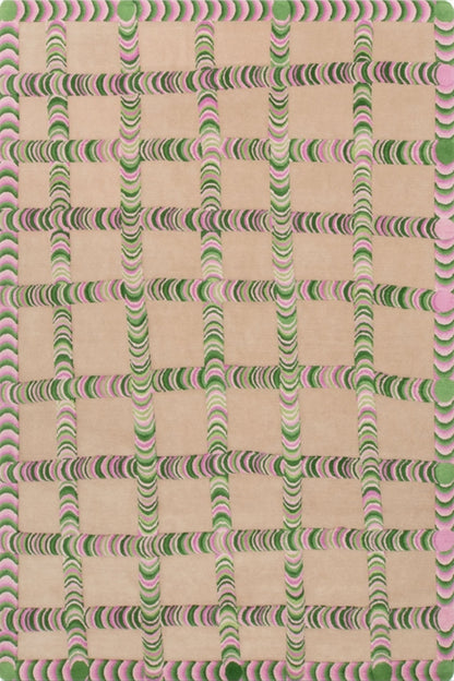 Pink Pagoda Hand Tufted Rug
