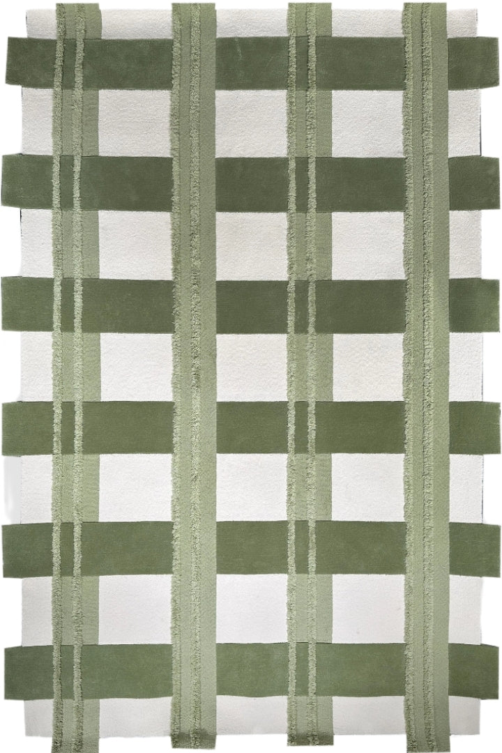 Bamboo Lattice Tufted Rug
