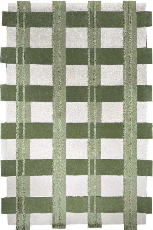Bamboo Lattice Tufted Rug
