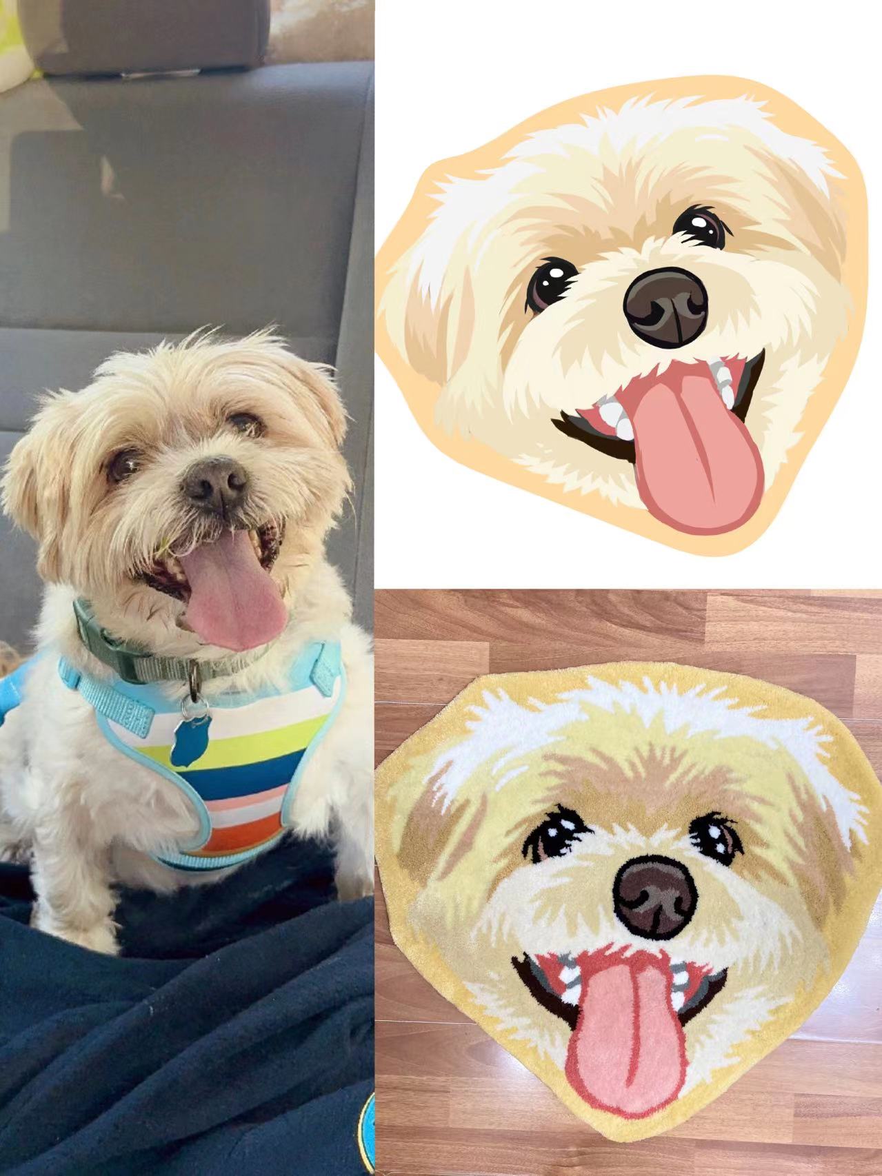 Custom Pet Portrait Rugs (Send us your pet's image)