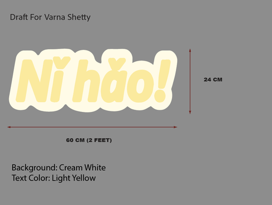 Custom Order For Varna Shetty